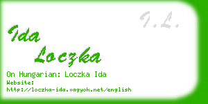 ida loczka business card